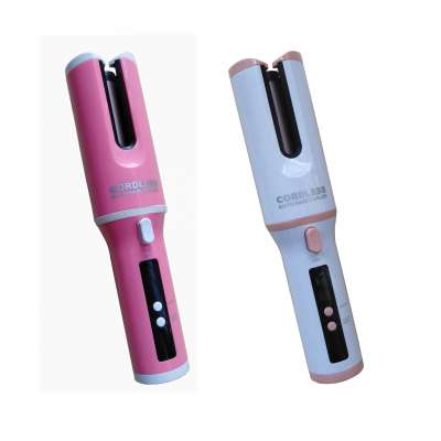 Auto-rotating Ceramic Wireless Travel Hair Curler Saloon Styler